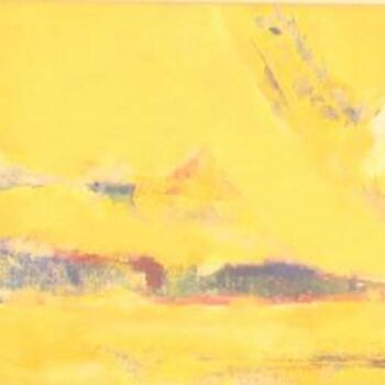 Painting titled "jaune" by France Turbang, Original Artwork, Oil