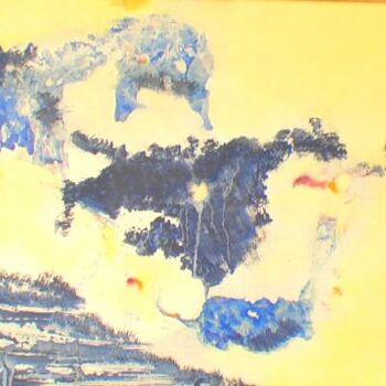 Pintura titulada "Nuages" por France Turbang, Obra de arte original, Oleo