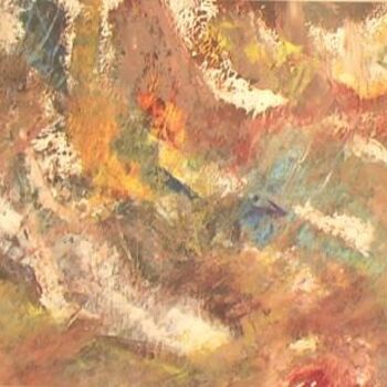 Painting titled "printemps" by France Turbang, Original Artwork, Oil