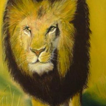 Painting titled "LEO" by France Ata, Original Artwork