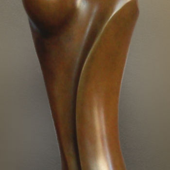 Sculpture intitulée "mangalor-bronze03-1…" par Franceleine Debellefontaine, Œuvre d'art originale