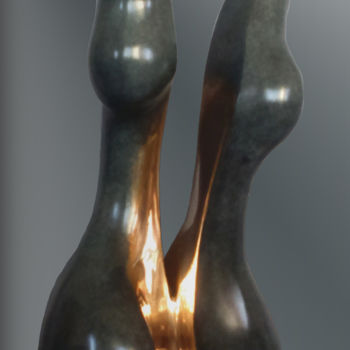 Sculpture intitulée "union-bronze.jpg" par Franceleine Debellefontaine, Œuvre d'art originale