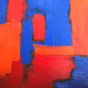 Painting titled "colour explosion 3" by Frances Bildner, Original Artwork, Acrylic