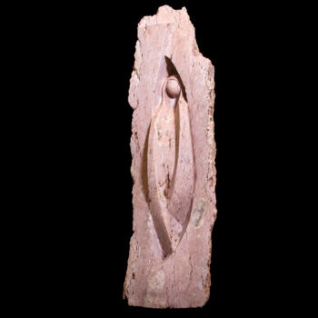 Скульптура под названием "Virgem" - Francesc Serra, Подлинное произведение искусства, Камень