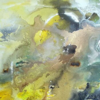 Pittura intitolato "Flow Still Movement…" da Francesca Busalla, Opera d'arte originale, Acrilico Montato su Telaio per barel…