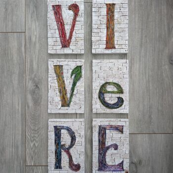 Escultura titulada "VIVeRE" por Francesca Busca, Obra de arte original, Aluminio
