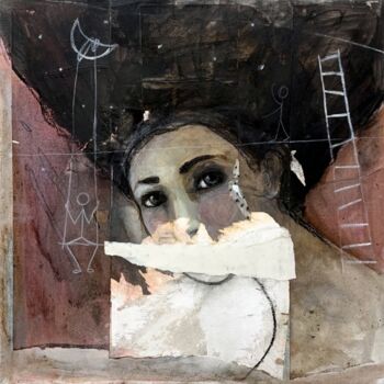 "Prima del silenzio" başlıklı Tablo Francesca Leoni tarafından, Orijinal sanat, Suluboya