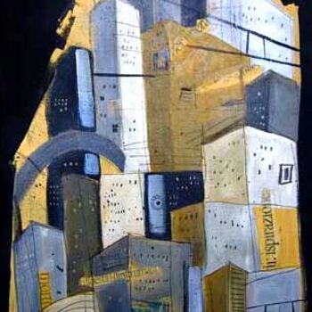 Pintura intitulada "Metropolis" por Francesca Carabelli, Obras de arte originais
