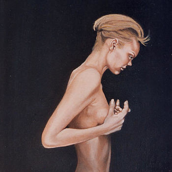 Pintura intitulada "..dell'anoressia..…" por Catola  Maria Francesca /"May", Obras de arte originais