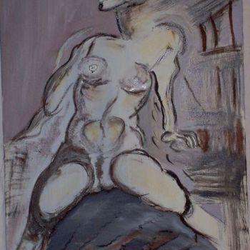 绘画 标题为“schizzo di nudo” 由Maria Vittoria Franceschi, 原创艺术品, 油