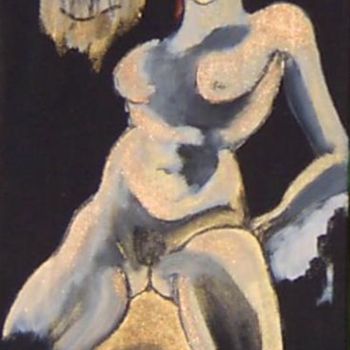 Painting titled "donna" by Maria Vittoria Franceschi, Original Artwork, Oil