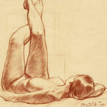 Painting titled "Nude at the Academy" by Francesco Bortolotti, Original Artwork