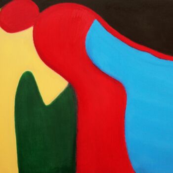 Pintura titulada "La rossa vestale-Th…" por Francesco Cagnato, Obra de arte original, Oleo Montado en Bastidor de camilla de…