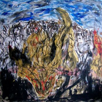 Painting titled "Dante's Inferno" by Francesco Dea, Original Artwork