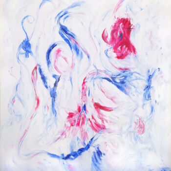 Painting titled "Breathe --- Respiro" by Francesco Dea, Original Artwork, Oil Mounted on Wood Stretcher frame