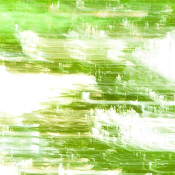 Fotografia intitolato "#6 Green and white…" da Francesco, Opera d'arte originale, Light Painting