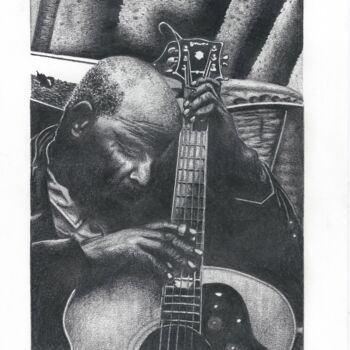 Dibujo titulada "Blues feeling" por Francesco Marinelli, Obra de arte original, Carbón