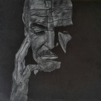 Desenho intitulada "Sean Connery" por Francesco Marini, Obras de arte originais, Lápis
