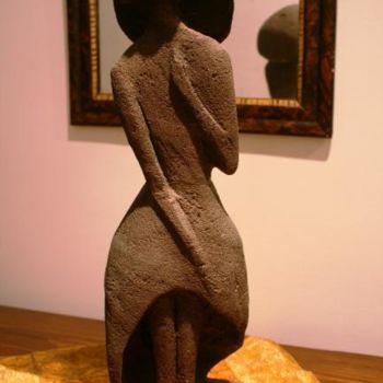 Sculpture titled "tufo 1 - fronte" by Francesco Mestria, Original Artwork, Stone
