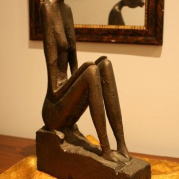 Sculptuur getiteld "tufo 3 - 1" door Francesco Mestria, Origineel Kunstwerk, Steen
