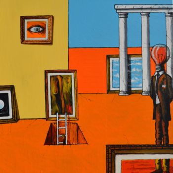 Картина под названием "Resti di Memoria" - Oscar Francescutto, Подлинное произведение искусства, Акрил Установлен на Деревян…