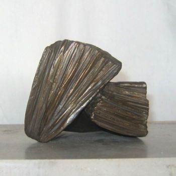 Sculpture titled "FIN DE CHAPITRE" by Francesca, Original Artwork, Metals
