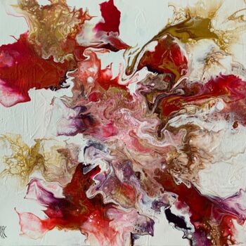 Pittura intitolato "Power Flower" da Francine Alary, Opera d'arte originale, Acrilico