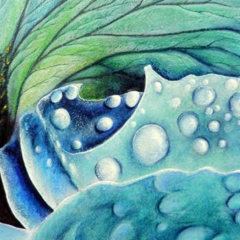 Картина под названием "aquarius.jpg" - Francine Quié, Подлинное произведение искусства, Пастель
