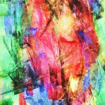 Pittura intitolato "LA CRIATURA - Colle…" da Francine Barbaray, Opera d'arte originale, Olio