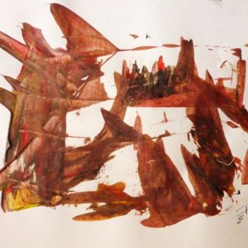 Peinture intitulée "KING KONG ENTRE MYT…" par Francine Barbaray, Œuvre d'art originale