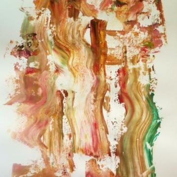 Peinture intitulée "LA MUSE DE L'OMBRE…" par Francine Barbaray, Œuvre d'art originale, Huile
