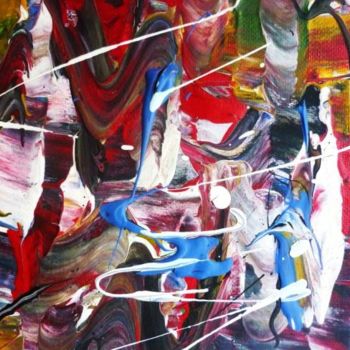 Peinture intitulée "LA CHASSE AU SNARK…" par Francine Barbaray, Œuvre d'art originale, Huile