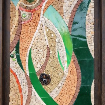 Sculpture titled "jungle" by Francine Bonnet, Original Artwork, Mosaic