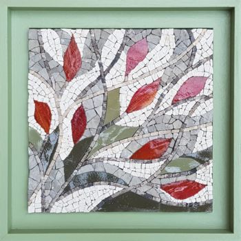 Scultura intitolato "Feuillages" da Francine Bonnet, Opera d'arte originale, Mosaico