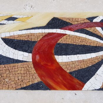 Scultura intitolato "Florentine" da Francine Bonnet, Opera d'arte originale, Mosaico