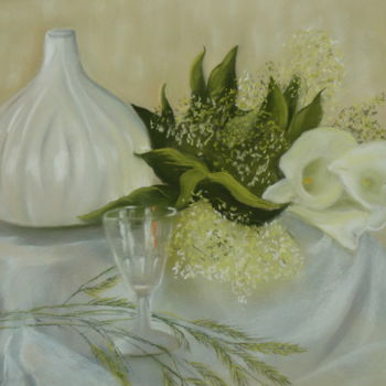 Painting titled "Bels Aromes" by Franye, Original Artwork, Pastel