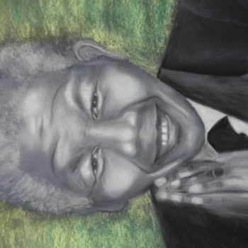 Peinture intitulée "Madiba Dada" par Franye, Œuvre d'art originale, Pastel