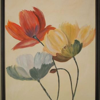 Peinture intitulée "Fleurs.jpg" par Francine Georget, Œuvre d'art originale