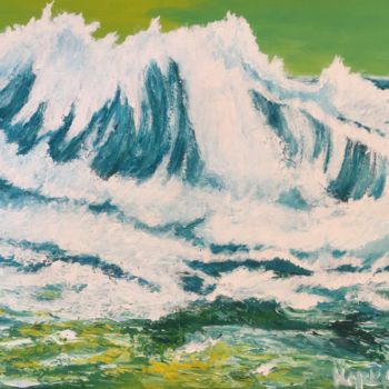 Peinture intitulée "Ouragan" par Normand, Œuvre d'art originale, Acrylique