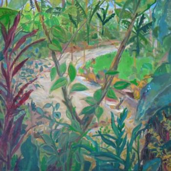 Malarstwo zatytułowany „Forêt Amazonienne” autorstwa Francine Rosenwald : Parcours Artistique, Oryginalna praca