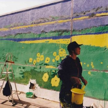 Installation intitulée "mur_peint_0005_w.jpg" par Francine Rosenwald : Parcours Artistique, Œuvre d'art originale