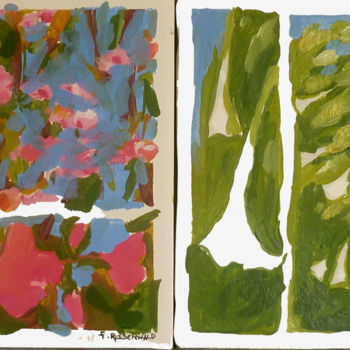 제목이 "orchidees roses, pe…"인 미술작품 Francine Rosenwald : Parcours Artistique로, 원작