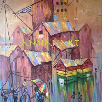 Painting titled "After the Rain (Jam…" by Francis Annan Affotey, Original Artwork