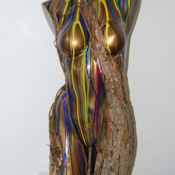 Скульптура под названием "OPS" - Francis G, Подлинное произведение искусства, Смола