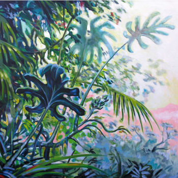 Peinture intitulée "Jungle" par Francis Macard, Œuvre d'art originale, Acrylique Monté sur Châssis en bois
