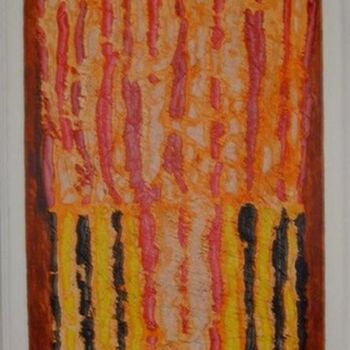 Painting titled "Arbre d'automne" by Francis Simon, Original Artwork