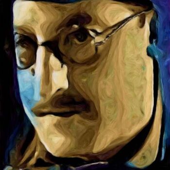 Peinture intitulée "Jean Reno" par Francis Simon, Œuvre d'art originale
