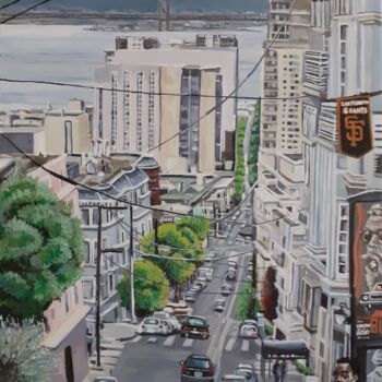 "rue de San Francisco" başlıklı Tablo Francis Stanzione tarafından, Orijinal sanat, Akrilik Ahşap Sedye çerçevesi üzerine mo…