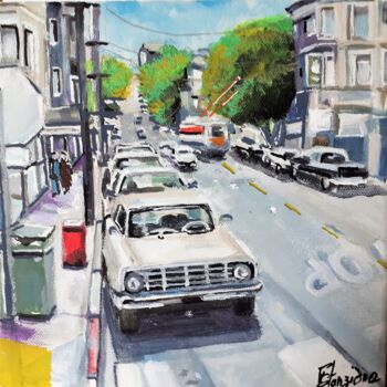 Pittura intitolato "Rue de San Francisc…" da Francis Stanzione, Opera d'arte originale, Acrilico