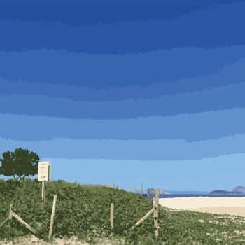 Arte digital titulada "Ipanema Beach Plant…" por Francisco Dias Leite, Obra de arte original, Pintura Digital